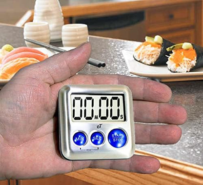 Elegant Digital Kitchen Timer Stainless Steel - Image 6