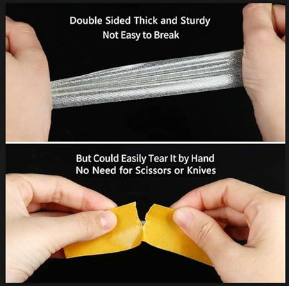MILEQEE Double Sided Tape Heavy Duty, 2in x 66FT, Universal High Tack, Sticky - Image 4
