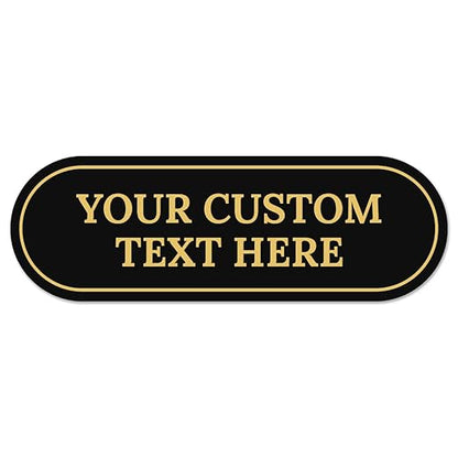 Custom Wall or Door Sign, Personalized Buble Plaque Engraved Message by SigoSigns