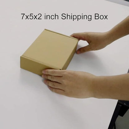 PHAREGE 7x5x2 inch Shipping Boxes Bulk 25 Pack Brown, Tab Lock Tuck Top Mailer - Image 7