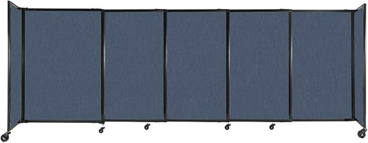 Versare Straightwall Sliding Portable Wall Partition | Freestanding Office by VERSARE