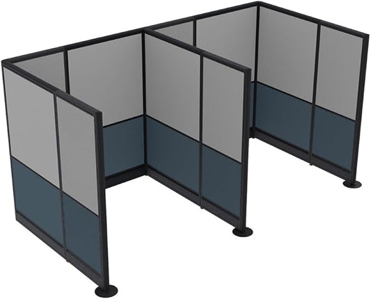 2 Person Workstation Wall Partition | Cubicle Workstations | Privacy Office by SKUTCHIDesignsInc