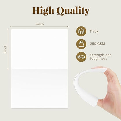 Blank White Cards and Envelopes - Image 2