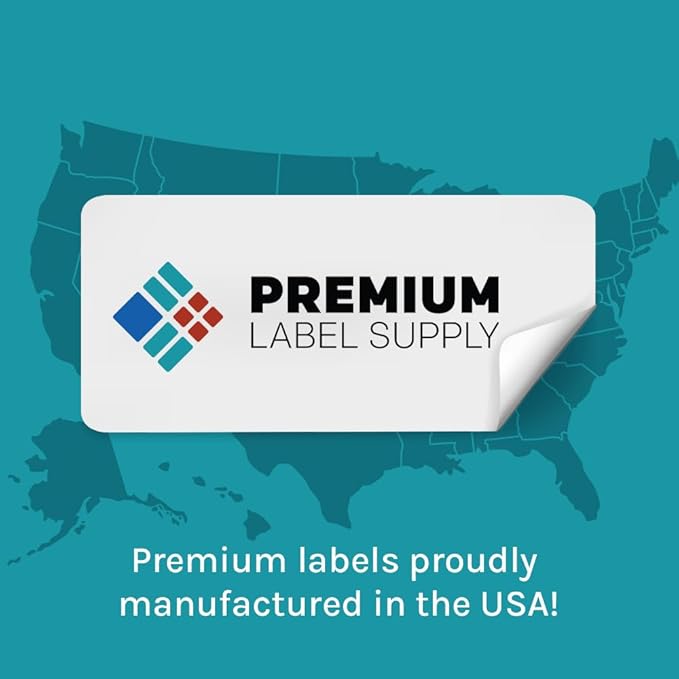 Premium Label Supply Glossy Clear File Folder Labels – 3.4375" x 0.6667" – - Image 2