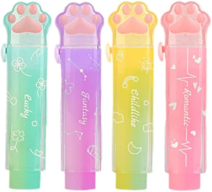 PANDENNER Retractable Pencil Eraser, Cute Erasers, Gradient Jelly Eraser by PANDENNER