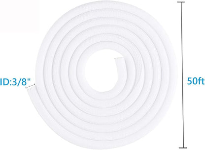 QCSIW 3/8"-50ft Braided Cable Sleeve Protector - Image 8