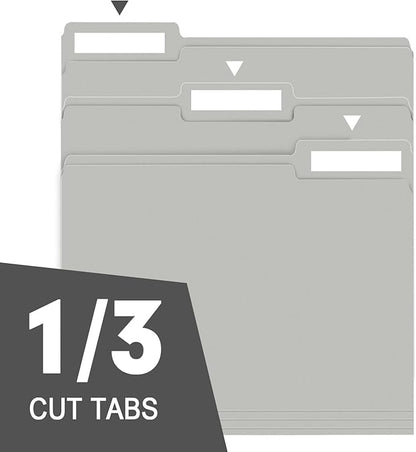 File Folder, RAZCC 150 Pack 1/3 Cut Tab File Folders Letter Size, Folders - Image 3