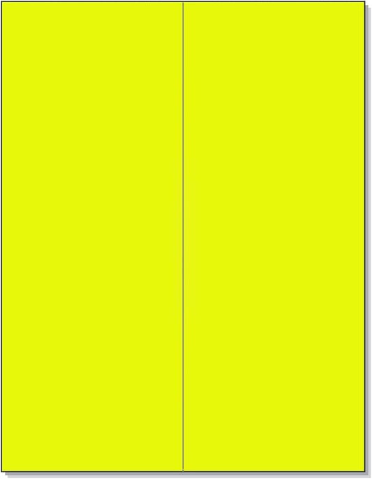 NextDayLabels - 8-1/2 x 11 Neon Color High Light Fluorescent Labels by NextDayLabels