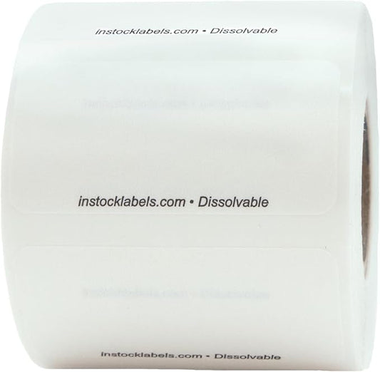 Dissolvable Blank Shelf Life Labels by InStockLabels