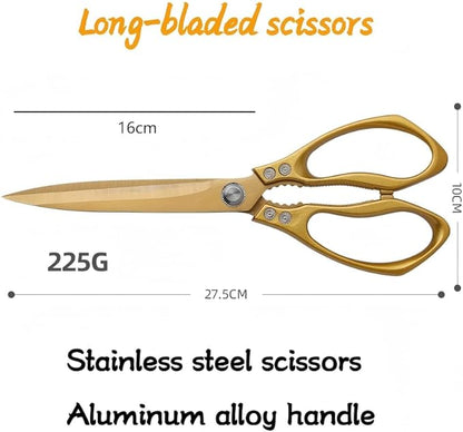 Large Ribbon Cutting Scissors, Heavy duty gold stainless steel scissors - Image 4