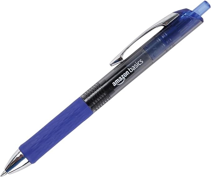 Amazon Basics Gel Pens Fine Point Smooth Writing Pens, Retractable, 12 Pack - Image 2