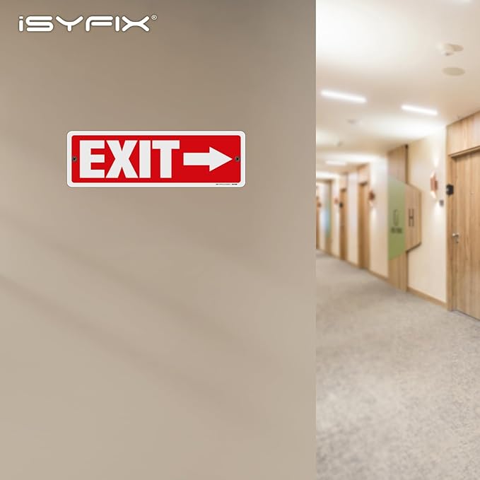 iSYFIX Exit Signs 12 Pack 12x4 Inch - Image 7