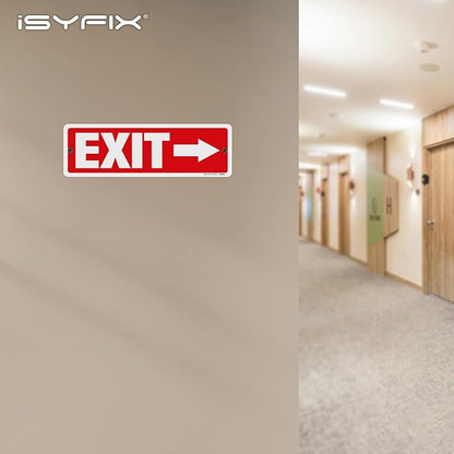 iSYFIX Exit Signs 12 Pack 12x4 Inch - Image 7
