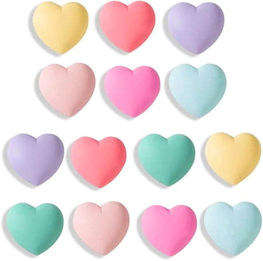 Aoxsie 28pcs Decorative Cute Push Pins Multicolored Heart Thumbtacks Thumb by Unknown