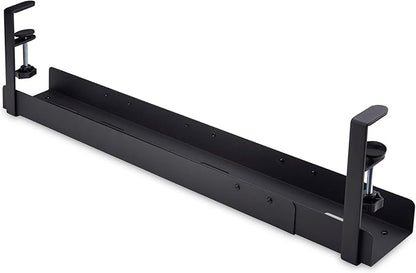 StarTech.com Under Desk Cable Management Tray, Length Adjustable, Clamp-On - Image 2