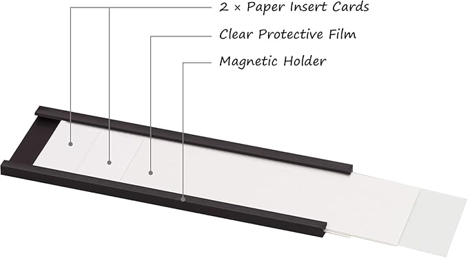 Realth C Channel Magnetic Label Holders 30 Pack 0.78" x 2" - Image 6