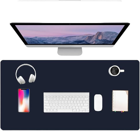 PU Leather Desk Pad Protector Gaming Mouse Pad Non Slip Desk Mat by Unknown