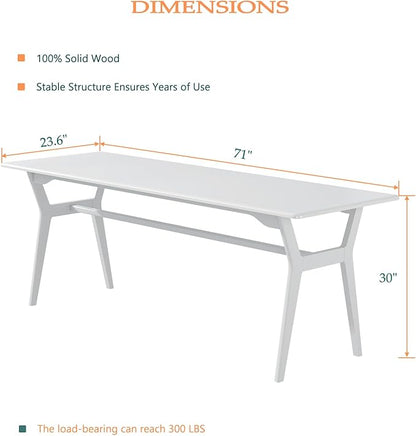 OSCHF Solid Wood Study Desk - Image 2