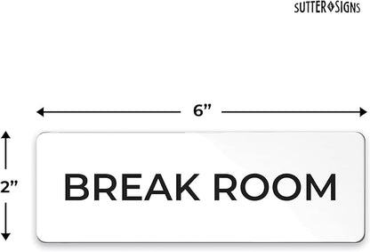 Break Room Sign, Durable ABS Plastic - Image 2