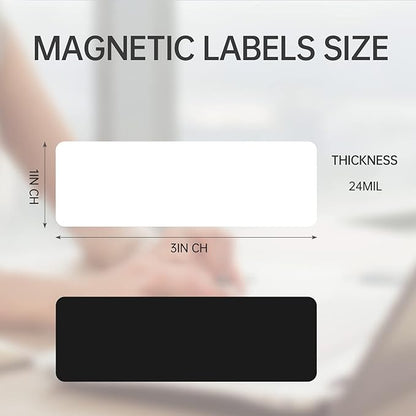 OQUYDEA 40-Pack Dry Erase Magnetic Labels - Image 2