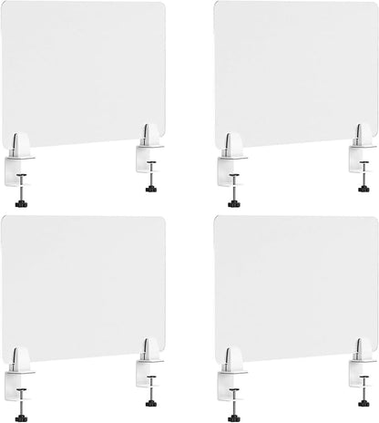 Desk Divider 4 Pcs Desk Privacy Panel 23.6''L x 15.8W'' Office Partitions by Yeaborn