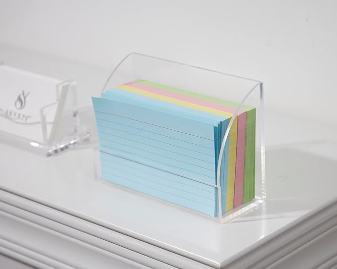 SEVENY 1 PACK 3x5 Acrylic Index Card Holder Business Card Display Stand - Image 5