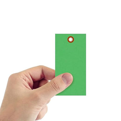 SmartSign 4.75 x 2.375 inch “Green” Blank Tyvek Shipping Tags - Image 2