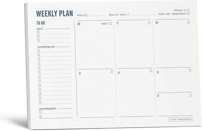 Weekly Planner Pad by TwoTumbleweeds
