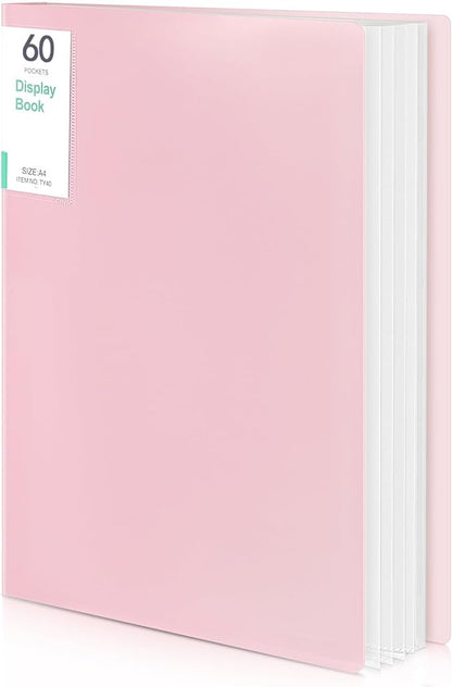 Phyxin 60-Pocket Portfolio Binder Organizer, Binder Sheet Protectors 8.5" x 11" by Phyxin
