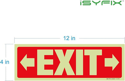 iSYFIX Exit Stickers Signs - Image 8