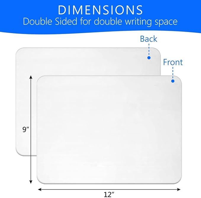 Small Dry Erase Board 9x12 – Mini White Board - Image 2