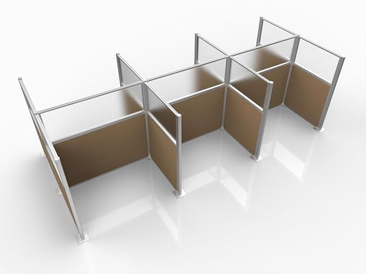 Versare Hush Panel Cubicle Kit | Workstation Partition Walls | Sound Dampening by VERSARE