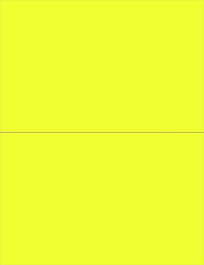 NextDayLabels - 8-1/2 x 11 Neon Color High Light Fluorescent Labels by NextDayLabels