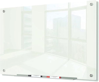 J&J worldwide Glass Whiteboard 47"x35", Magnetic White Board Glass Dry Erase by JJworldwide
