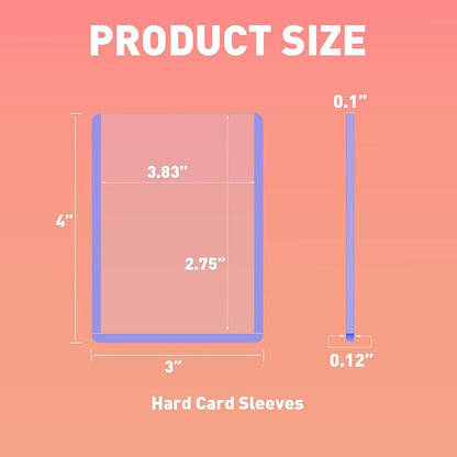 100ct 3"x4" Hard Card Sleeves - Image 2