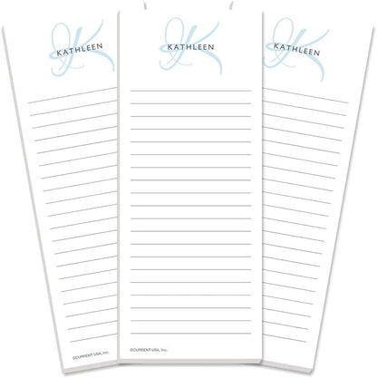 Current Initial Personalized Lined Notepad Set – Set of 3, 50-Sheet Pads by Current
