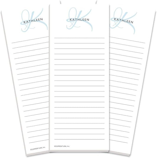 Current Initial Personalized Lined Notepad Set – Set of 3, 50-Sheet Pads by Current