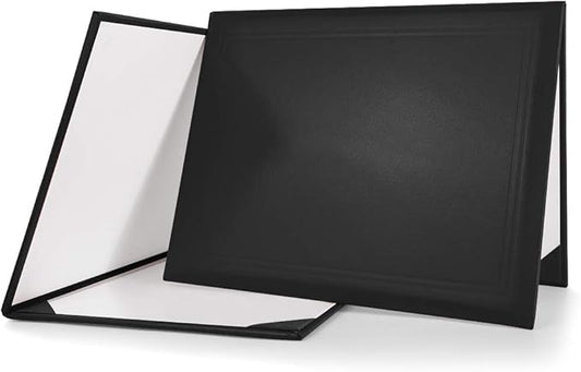 GraduationMall 8.5"x11" Smooth Padded Diploma Cover Certificate Holder Black by GraduationMall%C2%AE