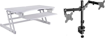 Rocelco 37.5" Height Adjustable Standing Desk Converter by Rocelco