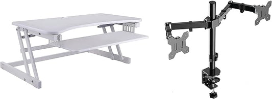 Rocelco 37.5" Height Adjustable Standing Desk Converter by Rocelco