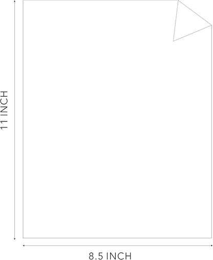 White Cardstock Thick Paper 50 Sheets, 8.5" x 11" Heavyweight 92lb Cover Card - Image 5