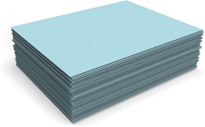 LUXPaper 8.5" x 11" Paper | Letter Size | Pastel Blue | 60lb. Text | 50 Qty - Image 4