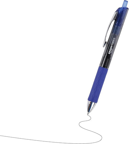Amazon Basics Gel Pens Fine Point Smooth Writing Pens, Retractable, 12 Pack - Image 3