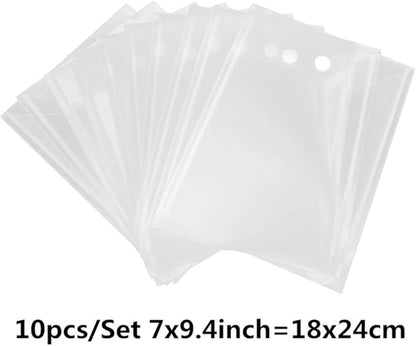 Large Stamp & Die Storage Pockets Resealable Clear Plastic Seal Bags Storage - Image 3
