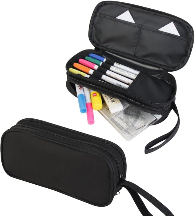 HiGaits Pencil Case for Boys, Durable Pen Box Panda - Image 3