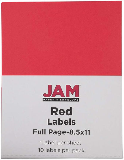 JAM PAPER Full Sheet Shipping Labels - Image 5