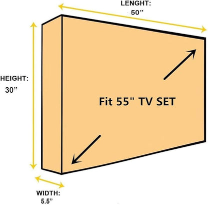 BroilPro Accessories Outdoor 55" TV Set Cover, Scratch Resistant Liner Protect - Image 7