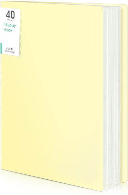 Phyxin Portfolio Binder, 40-Pocket Portfolio Folder 8.5" x 11", Displaying 80 by Phyxin