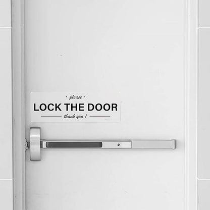 YIKIADA Please Lock The Door Sticker 6 × 2 Inches Vinyl Self-Adhesive Decals - Image 6
