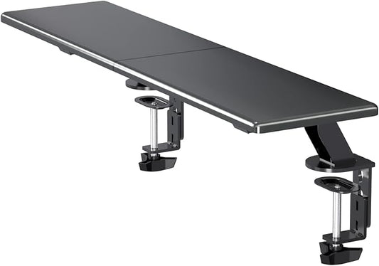 suptek Clamp-on 32 Inch Dual Monitor Desk Mount Riser Shelf Computer Stands by suptek